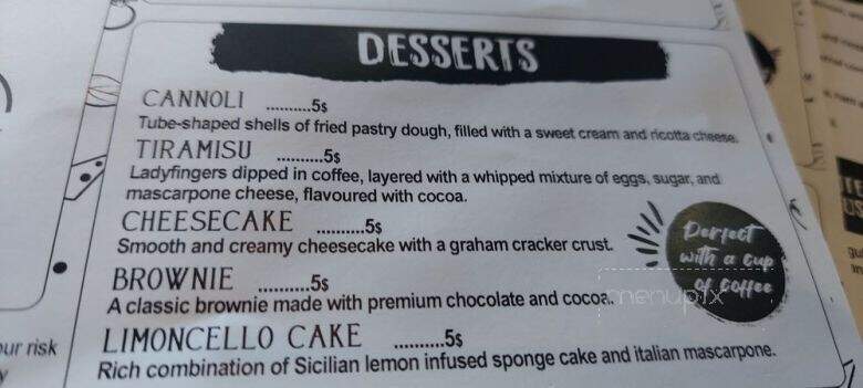 Agrigento Pizzeria Caffe - Bradenton, FL menu_pic