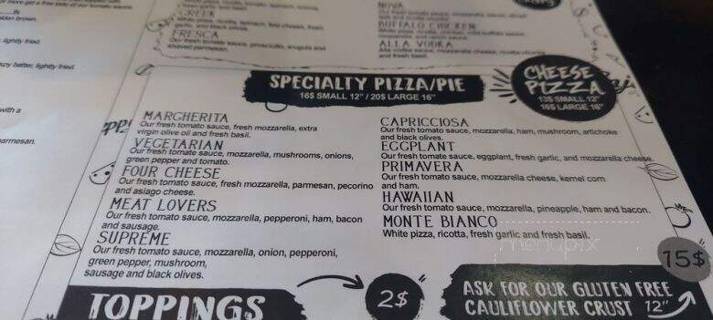 Agrigento Pizzeria Caffe - Bradenton, FL menu_pic
