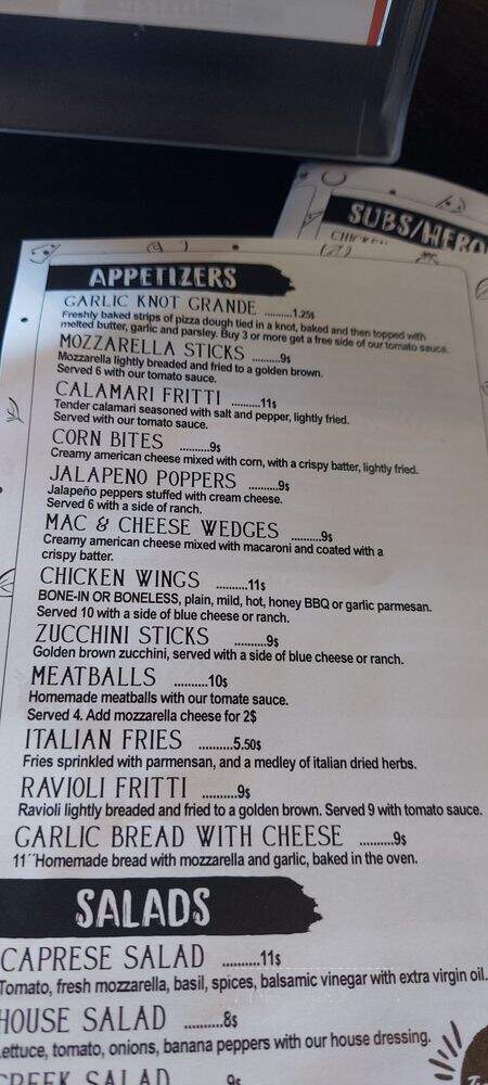 Agrigento Pizzeria Caffe - Bradenton, FL menu_pic