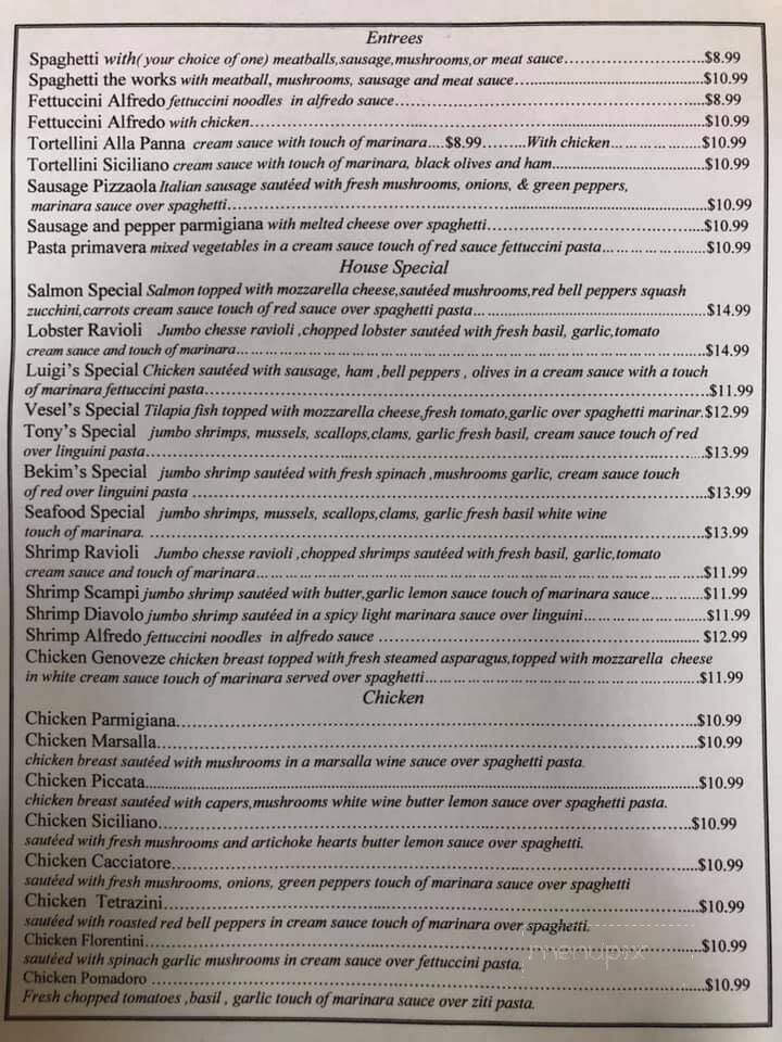 Luigis - Woodway, TX menu_pic