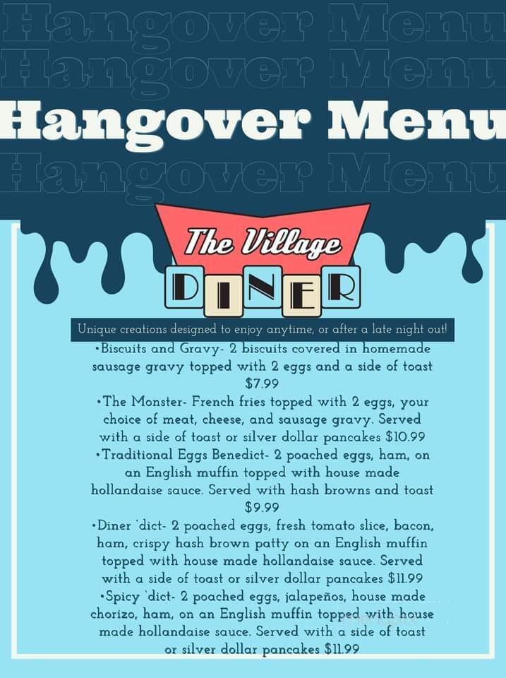 The Village Diner - Richland, MI menu_pic