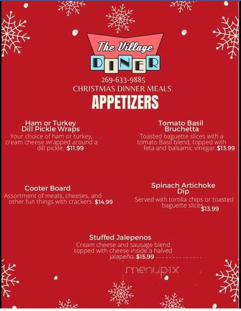 The Village Diner - Richland, MI menu_pic