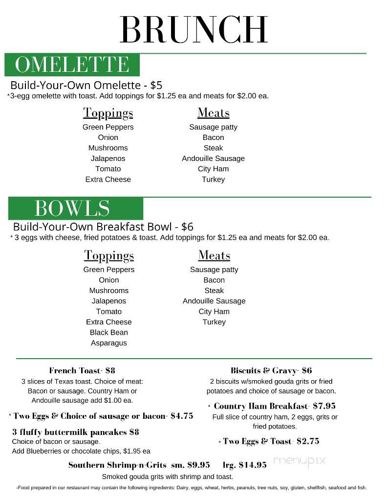 Mulligan's Bar & Grill - Baneberry, TN menu_pic
