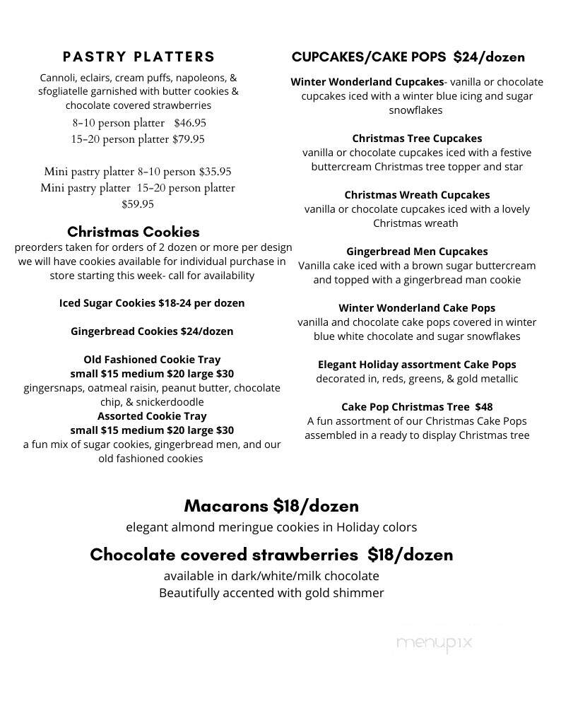 Christy's NY Cheesecake Bakery - Wellington, FL menu_pic