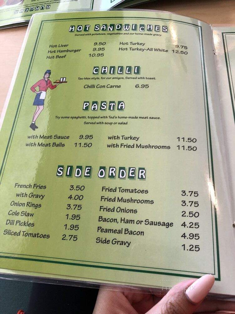 Ted's Restaurant - Toronto, ON menu_pic