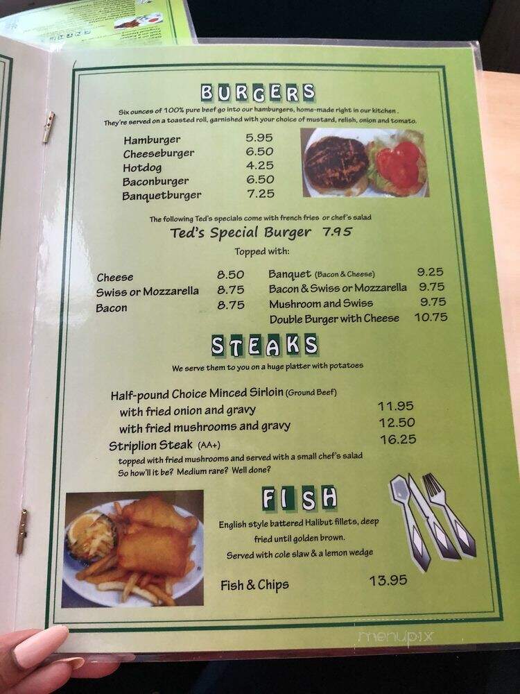 Ted's Restaurant - Toronto, ON menu_pic