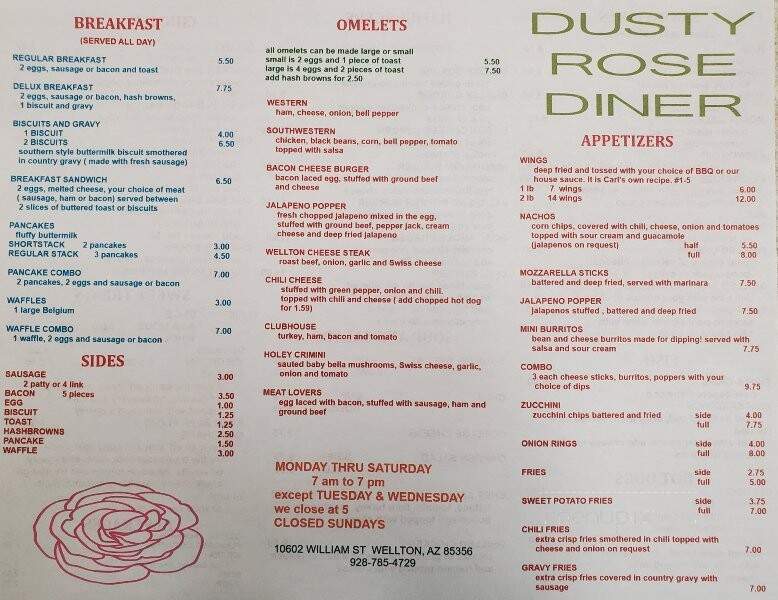 Dusty Rose Diner - Wellton, AZ