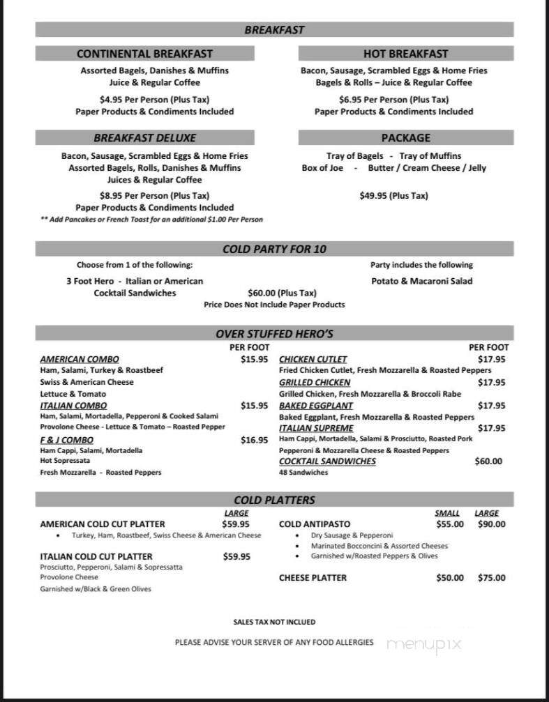 Family Deli and Catering - Mamaroneck, NY menu_pic