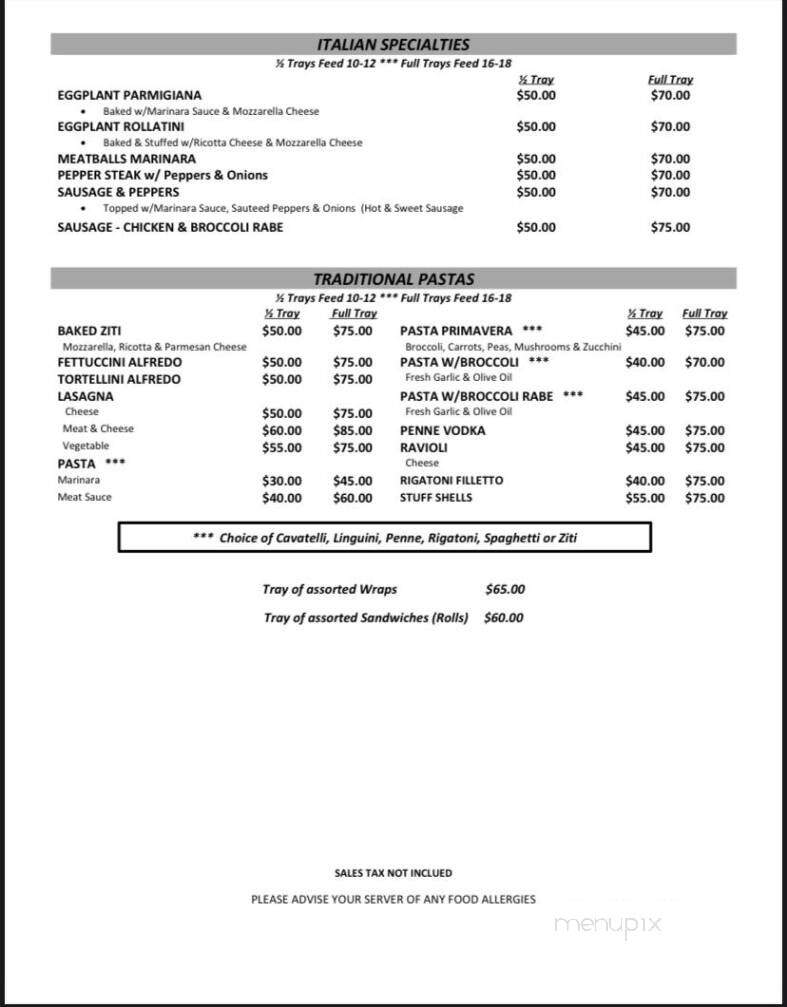 Family Deli and Catering - Mamaroneck, NY menu_pic
