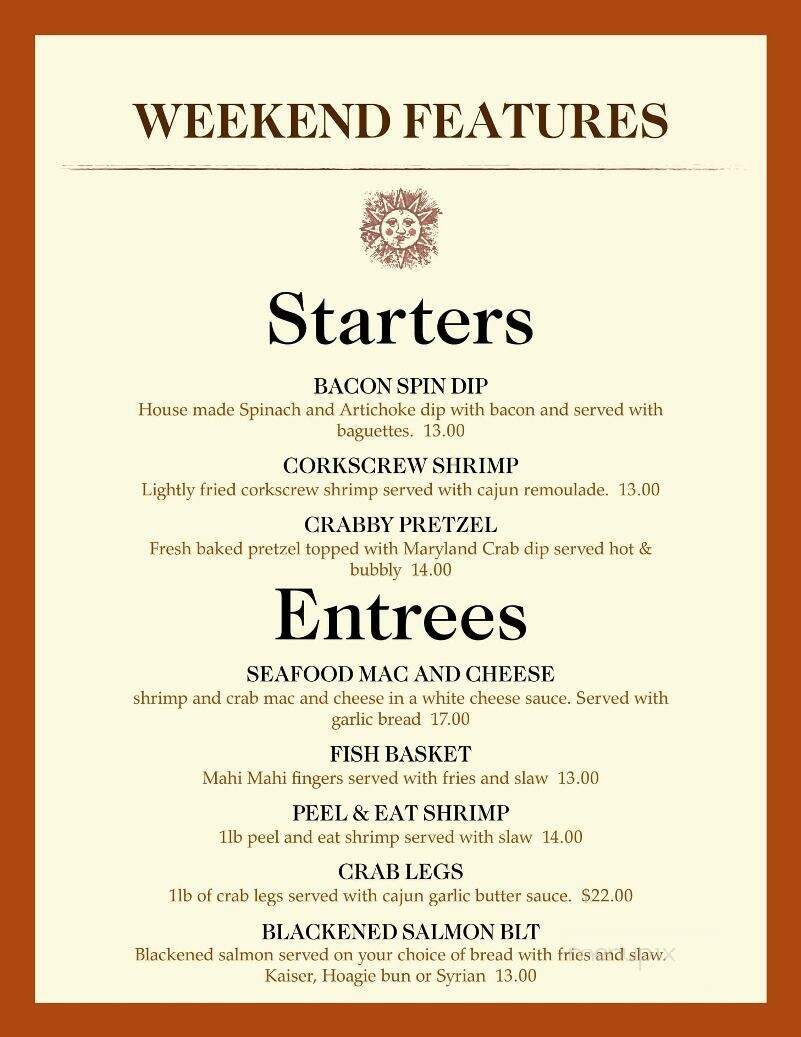 Beermuda - New Kensington, PA menu_pic