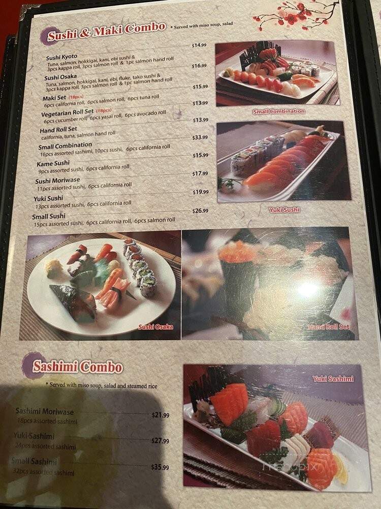 Yuki Japanese & Korean Restaurant - Toronto, ON menu_pic