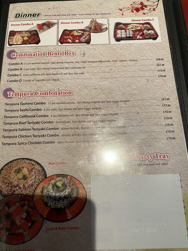 Yuki Japanese & Korean Restaurant - Toronto, ON menu_pic