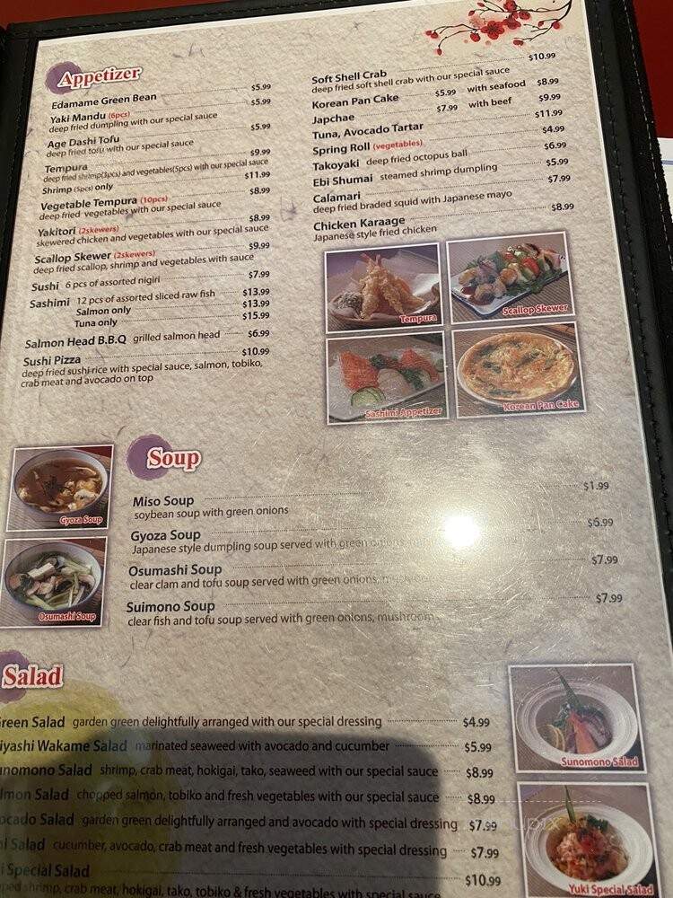 Yuki Japanese & Korean Restaurant - Toronto, ON menu_pic