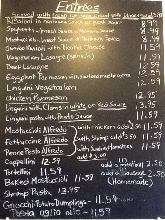 Lucianos Ristorante - Pasadena, CA menu_pic