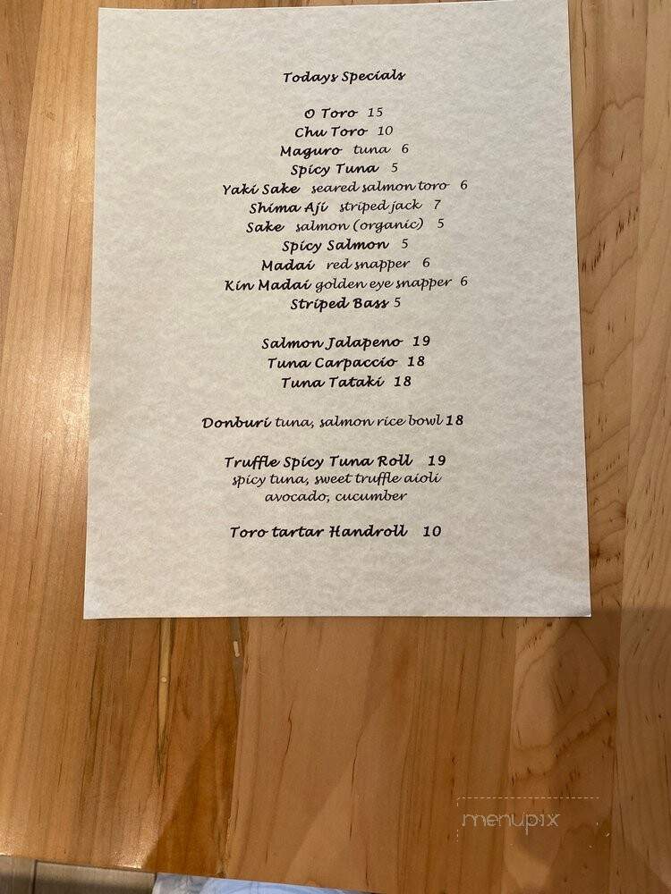 Naamah Sushi - Boca Raton, FL menu_pic