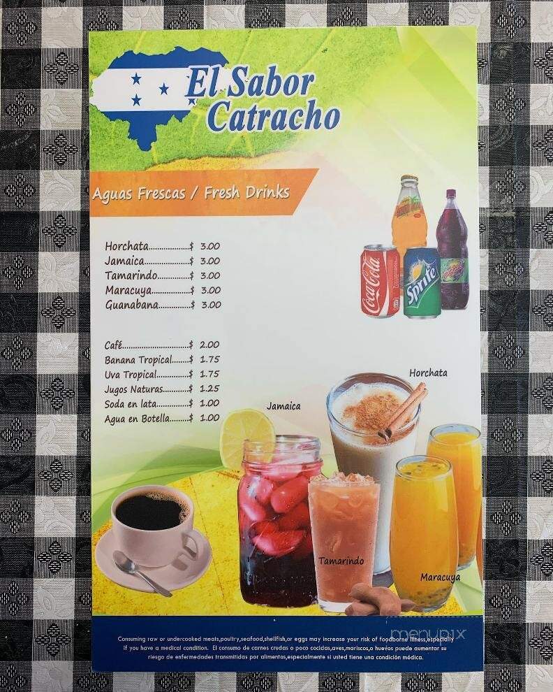 El Sabor Catracho Restaurant - Indianapolis, IN menu_pic