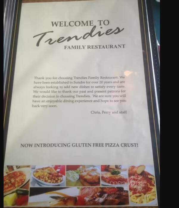 Trendies Restaurant - Sundre, AB menu_pic