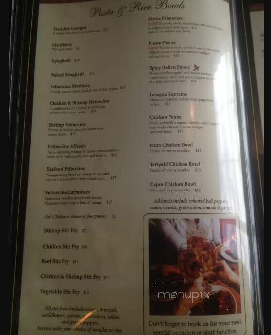 Trendies Restaurant - Sundre, AB menu_pic