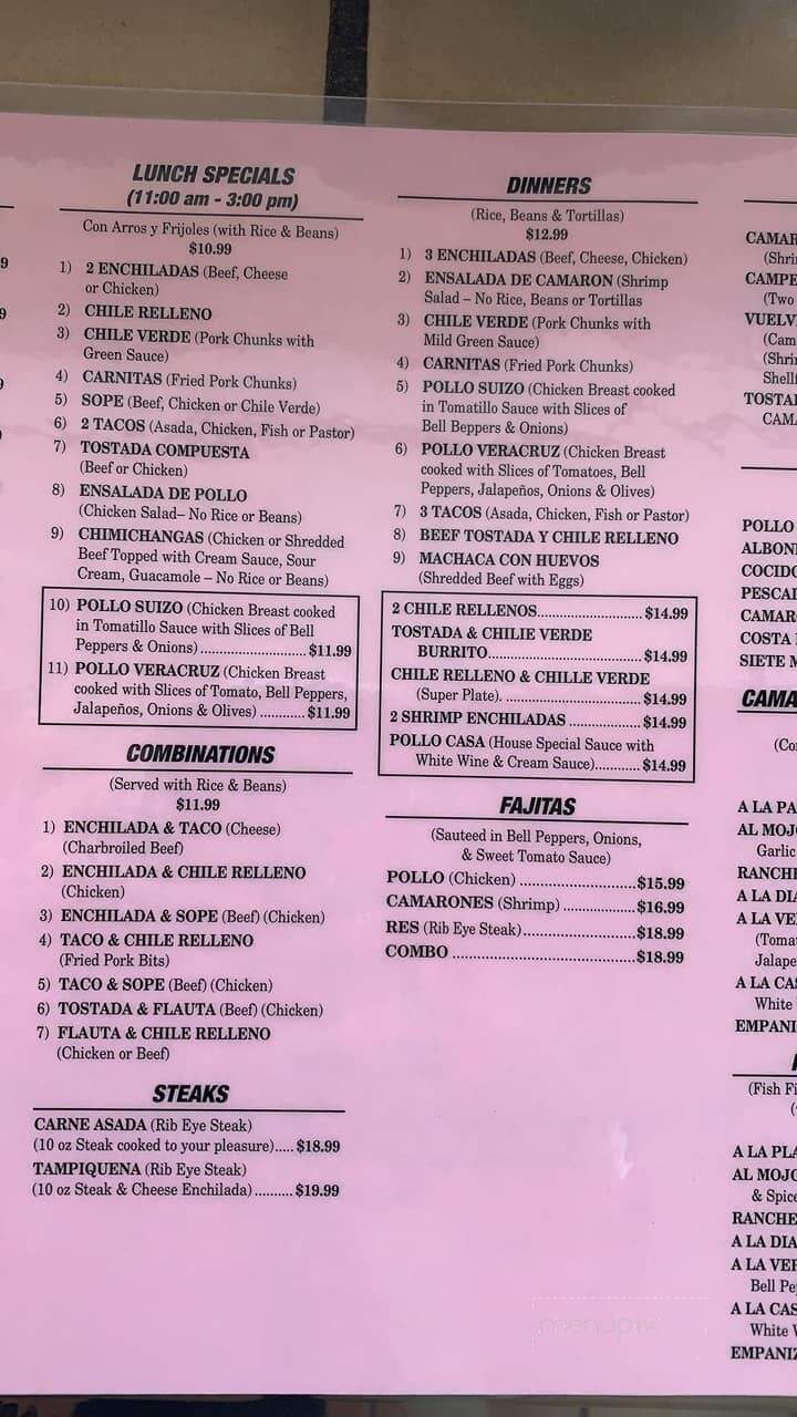 Taqueria Anna Maria's - Farmersville, CA menu_pic