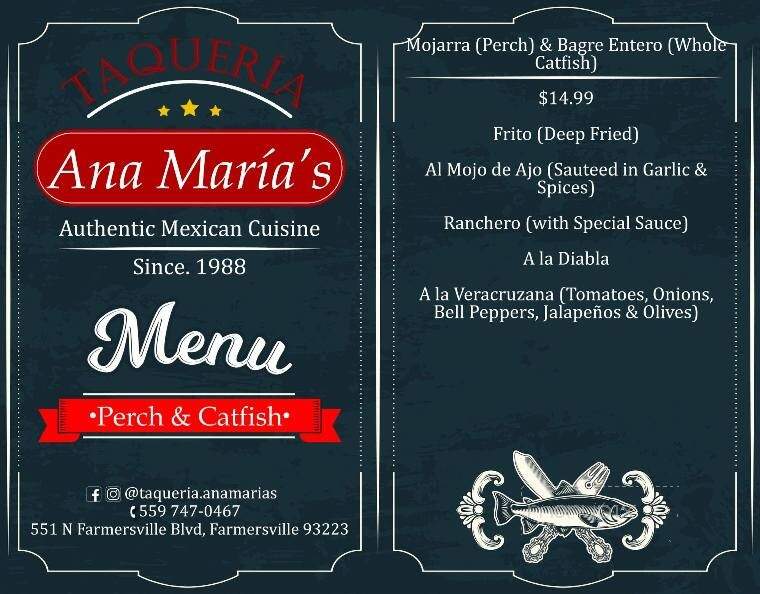 Taqueria Anna Maria's - Farmersville, CA menu_pic
