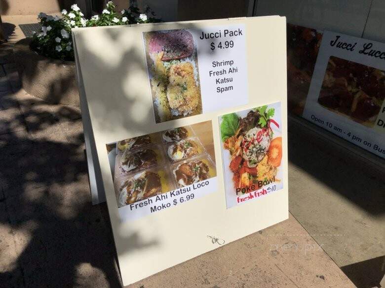 Jucci Lucci Poke Corner - Honolulu, HI menu_pic