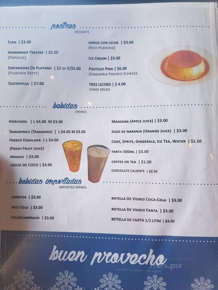 La Guanaquita - Brampton, ON menu_pic