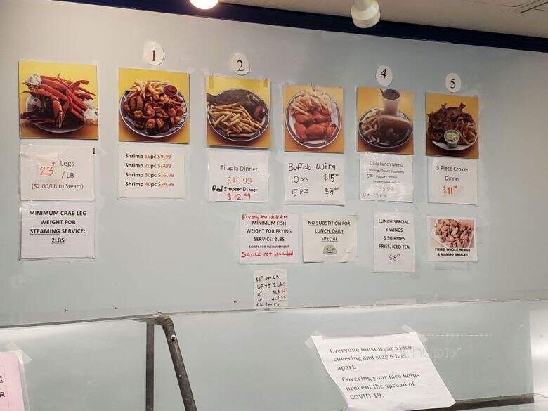 Crab Stop the Northside Fish Market - Raleigh, NC menu_pic