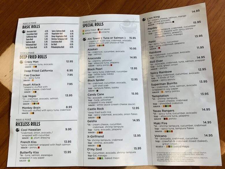 Maki & Poke - North Richland Hills, TX menu_pic