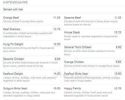 China King - Glen Cove, NY menu_pic
