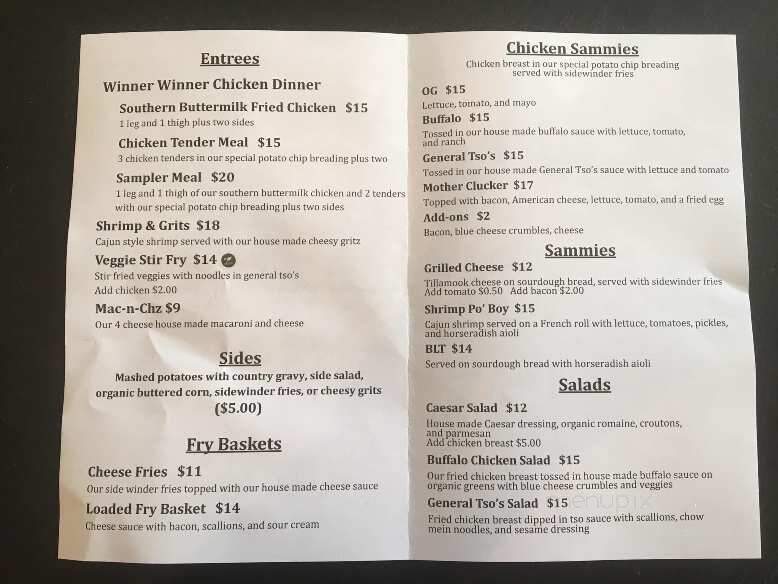 The Funky Kitchen - Cave Junction, OR menu_pic