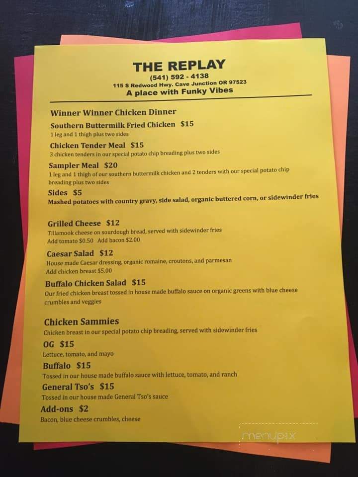 The Funky Kitchen - Cave Junction, OR menu_pic