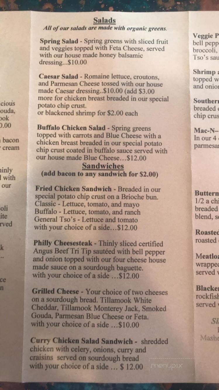 The Funky Kitchen - Cave Junction, OR menu_pic