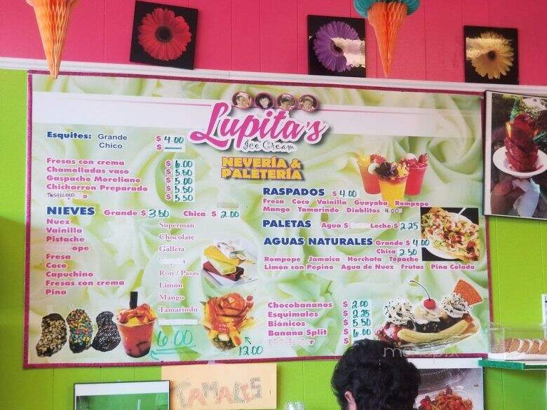 Lupita's Ice Cream - Stockbridge, GA menu_pic