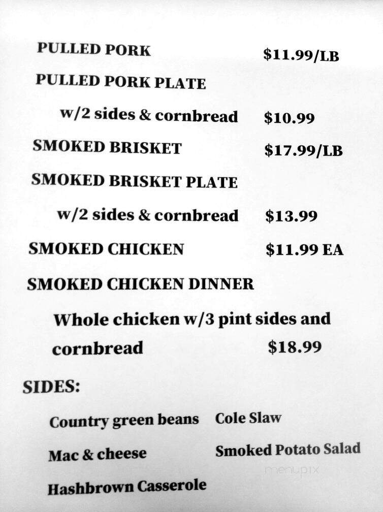 Misty Morning Farm - Dandridge, TN menu_pic