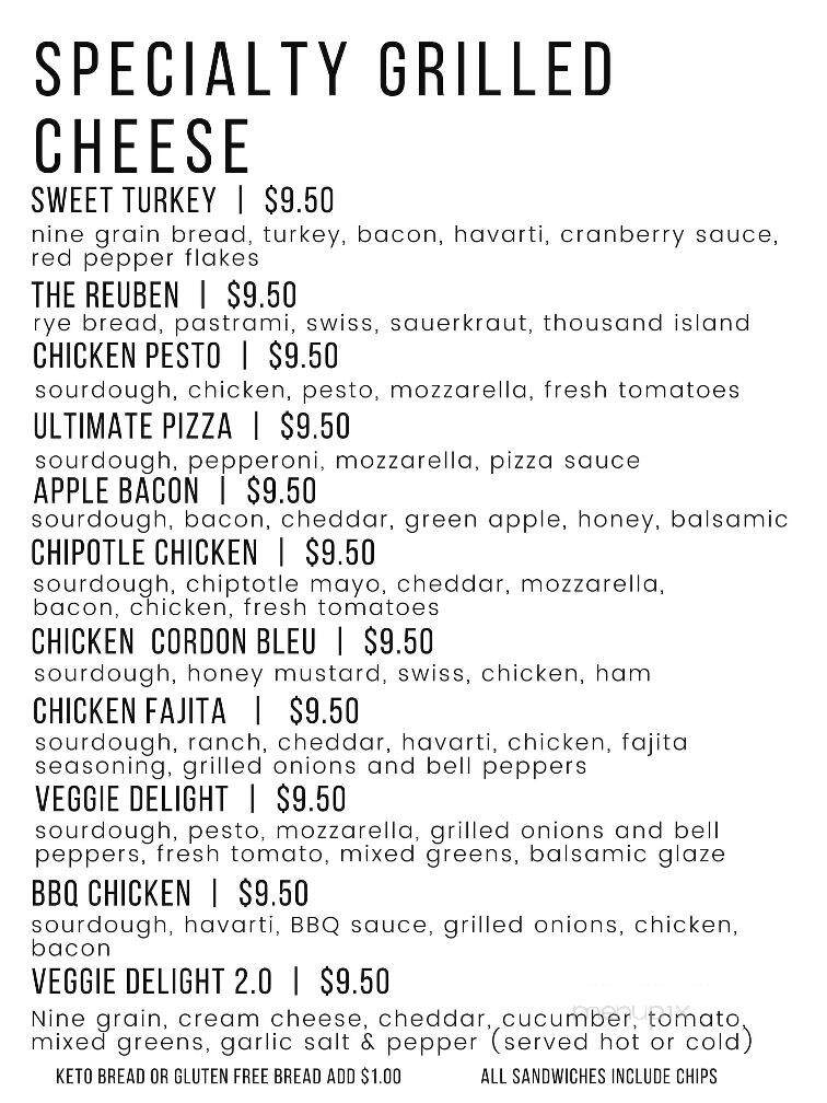 The Spot - Cafe & Fro-Yo - Weed, CA menu_pic