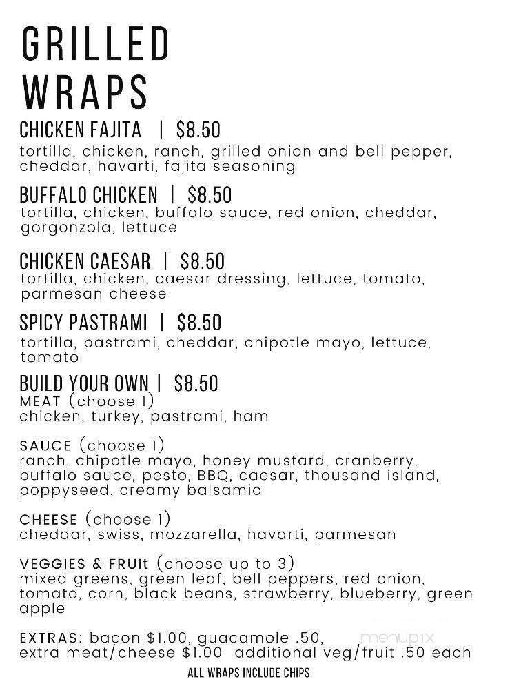 The Spot - Cafe & Fro-Yo - Weed, CA menu_pic