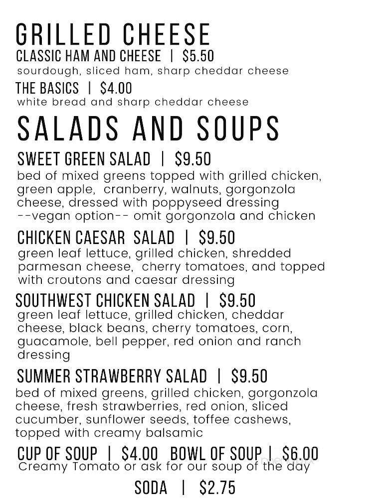 The Spot - Cafe & Fro-Yo - Weed, CA menu_pic