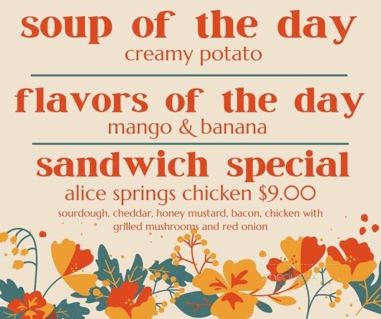 The Spot - Cafe & Fro-Yo - Weed, CA menu_pic