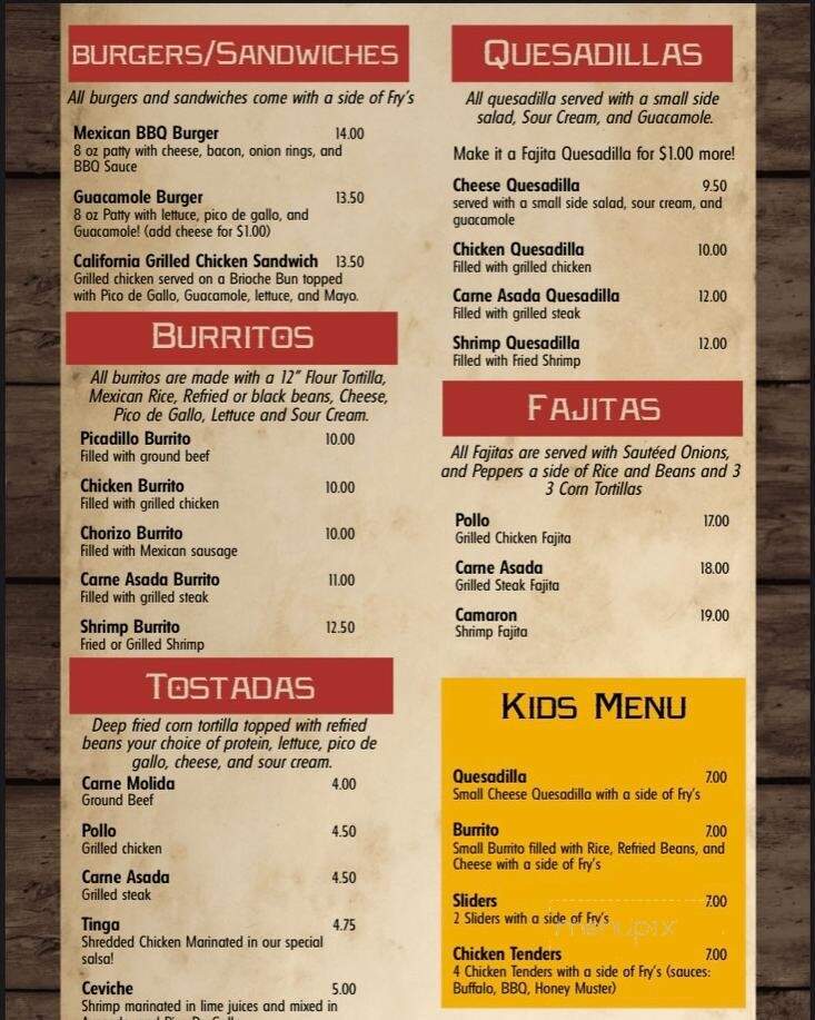 Taco Central - Ansonia, CT menu_pic