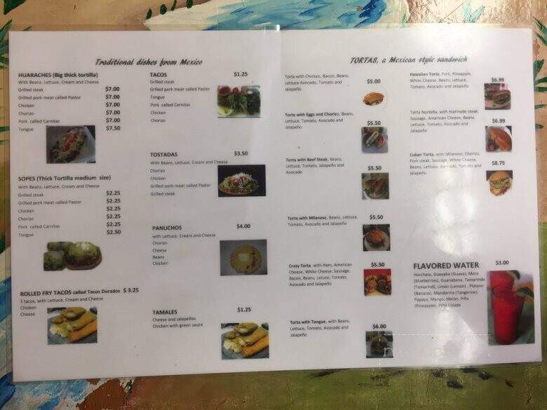 Guadalupana - Cookeville, TN menu_pic