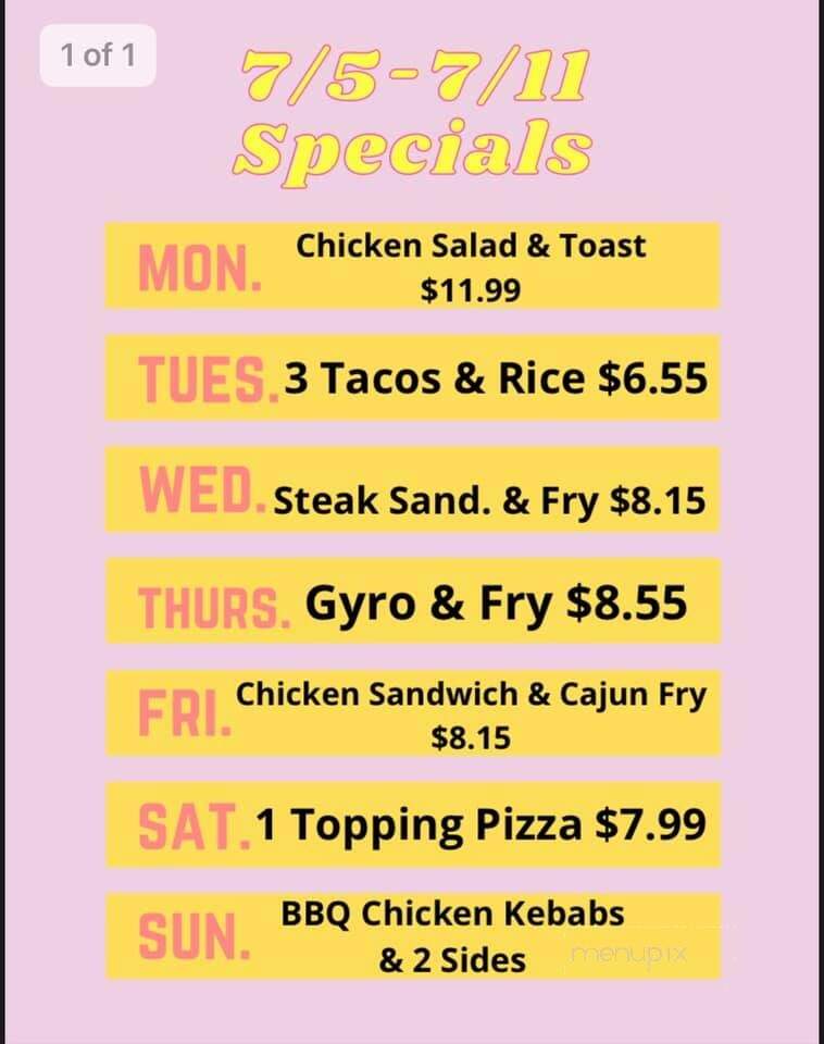 Wawro Bar - Aliquippa, PA menu_pic