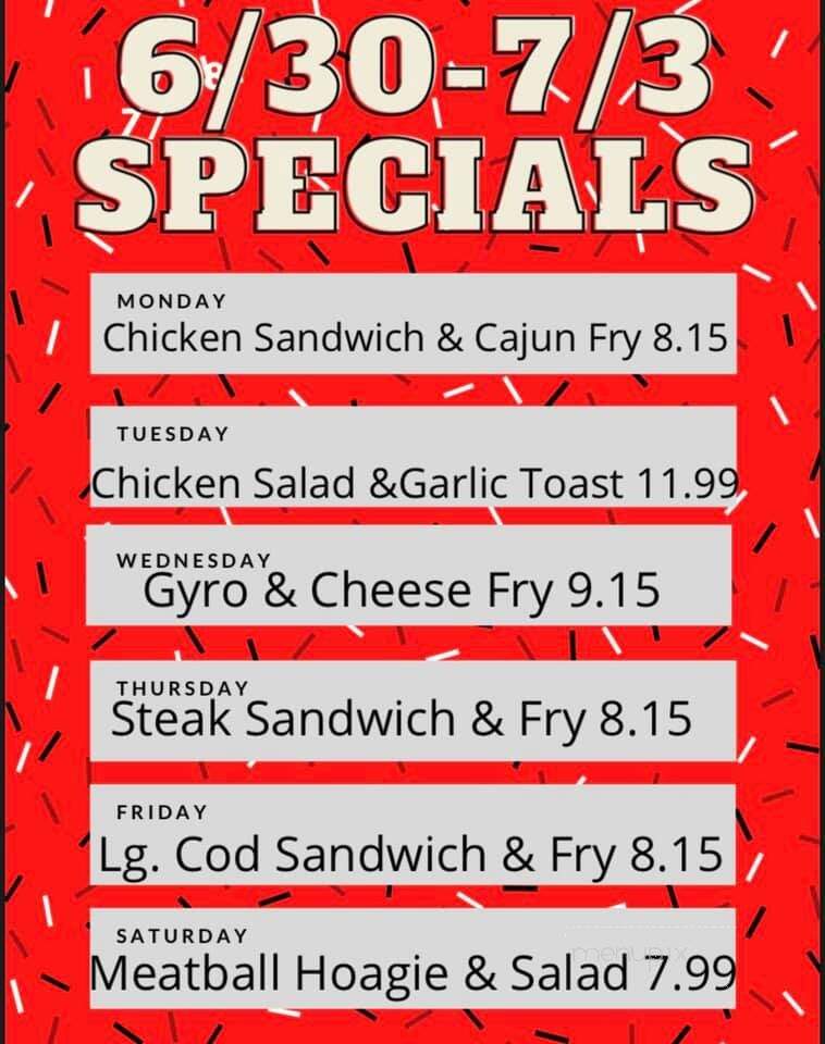 Wawro Bar - Aliquippa, PA menu_pic