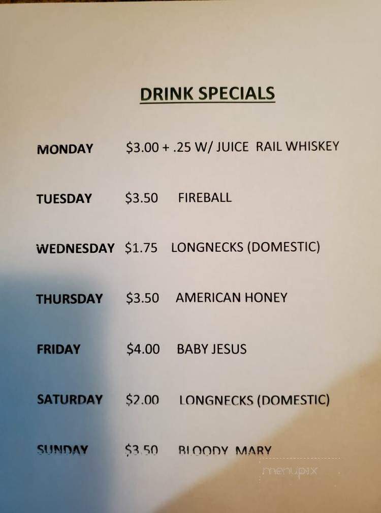 Foley's Tavern - Belleville, IL menu_pic