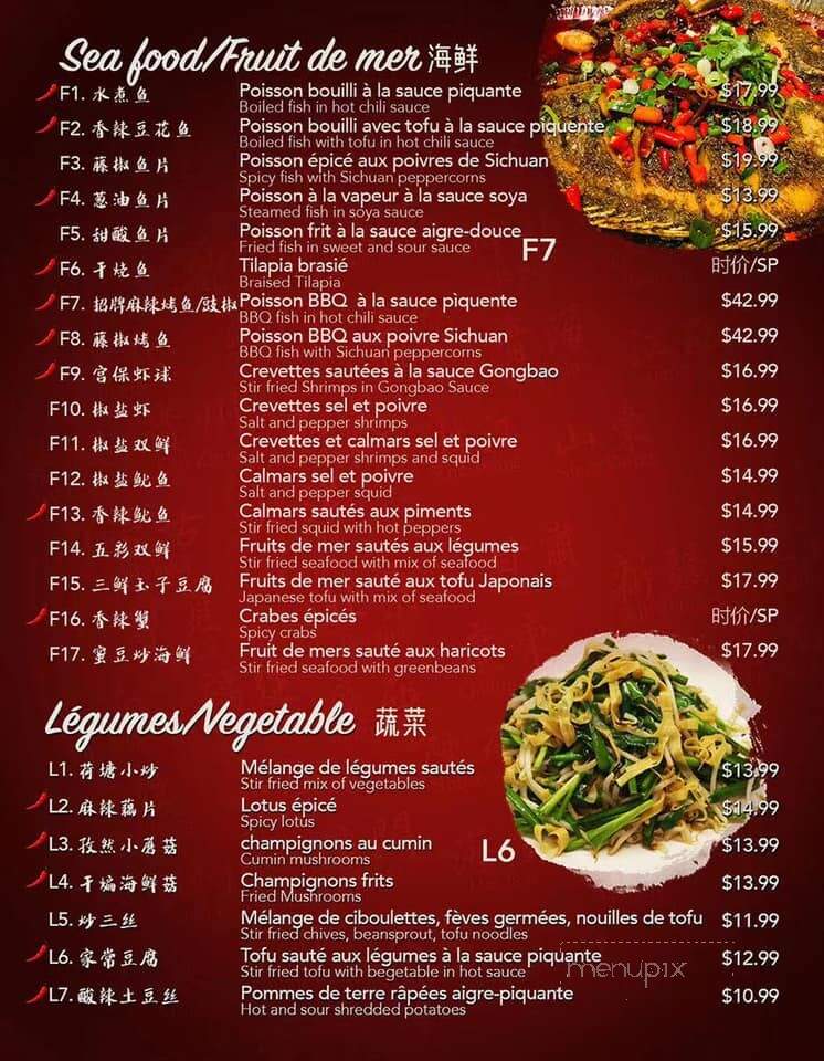 Chez Better - Montreal, QC menu_pic