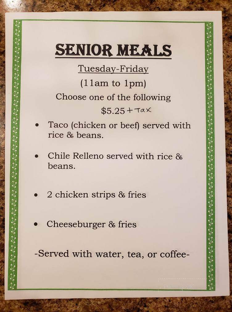 La Casita Restaurant - Lovelock, NV menu_pic