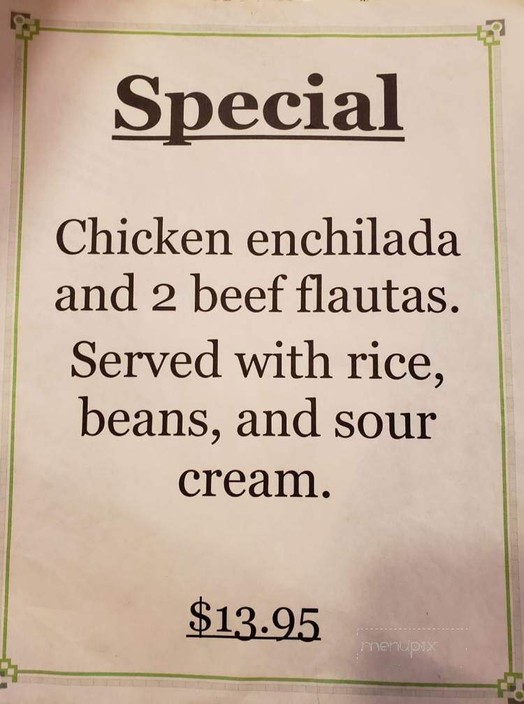 La Casita Restaurant - Lovelock, NV menu_pic