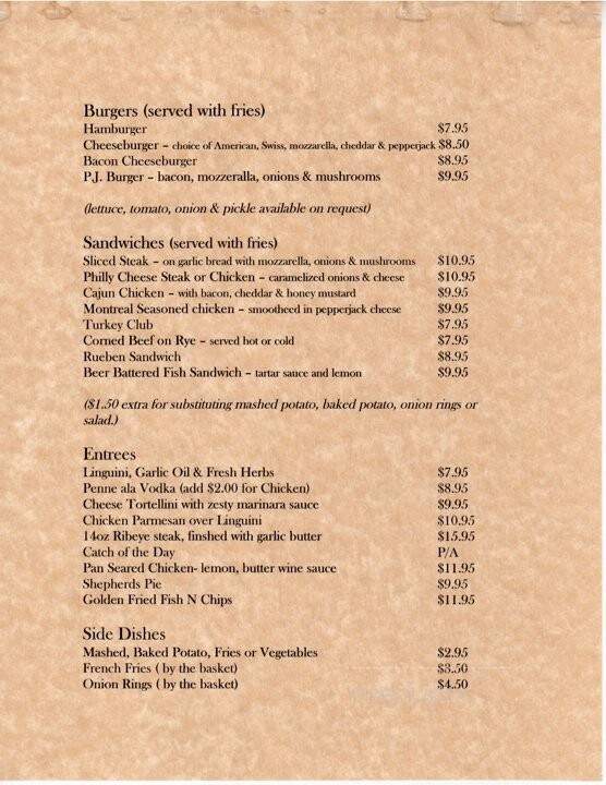 P J Leahy's - Long Island City, NY menu_pic