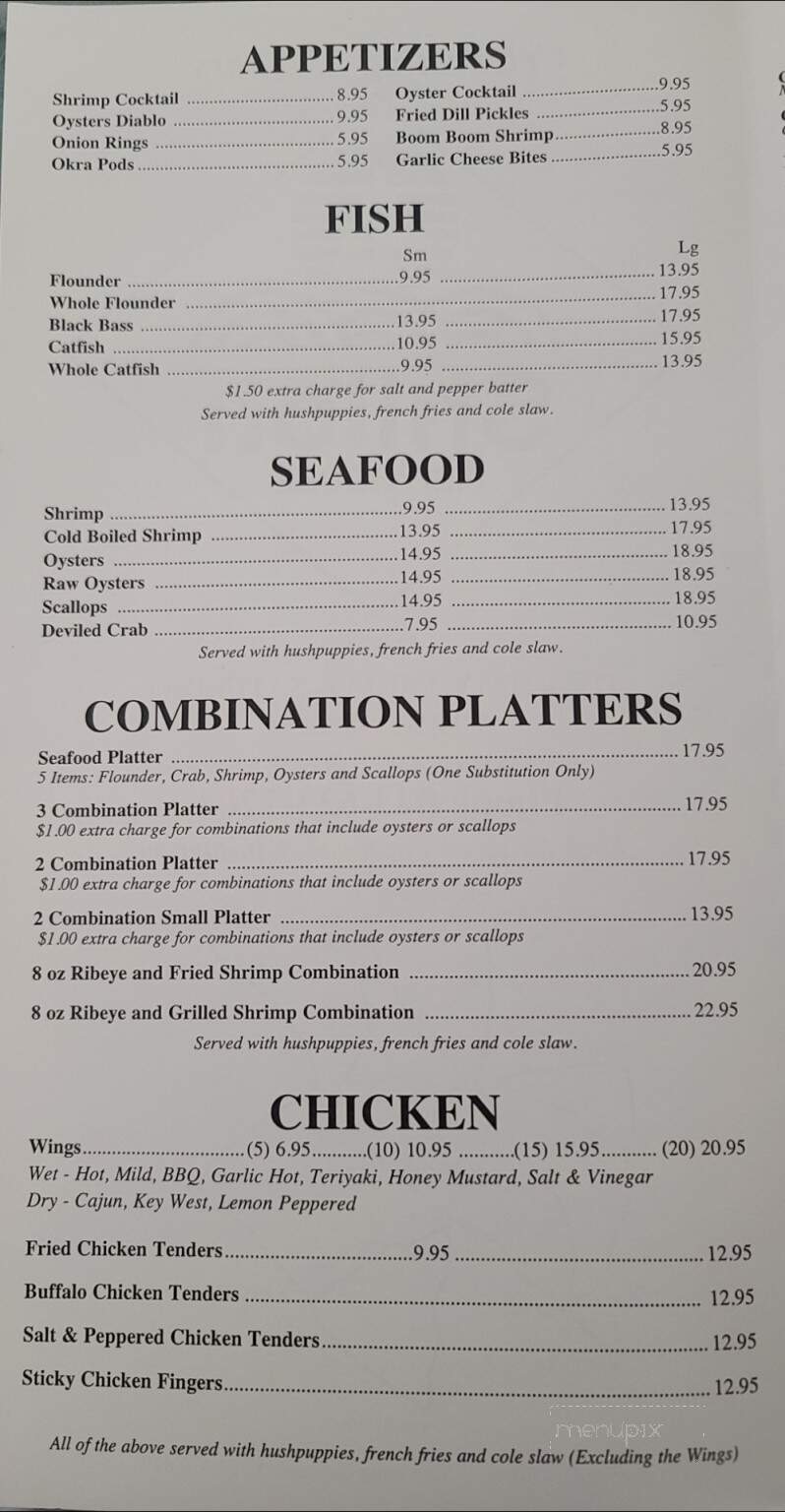 Shiloh Family Restaurant - Chesterfield, SC menu_pic