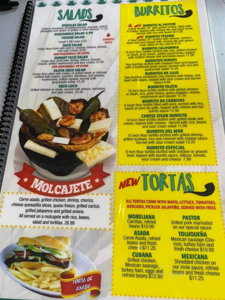 teresa's mexican restaurant menu