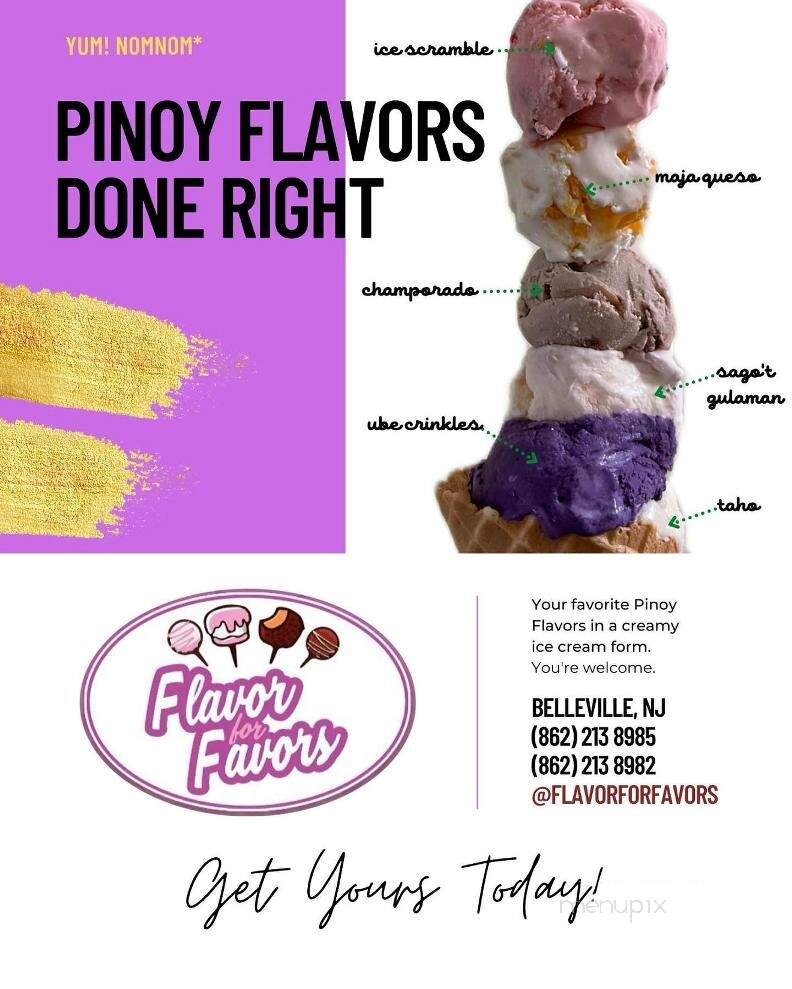Flavor For Favors - Belleville, NJ menu_pic